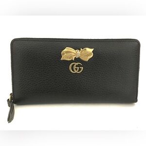 ❌SOLD❌ Gucci Marmont Black Leather Zippy Wallet